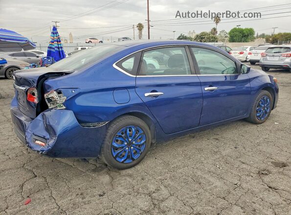 3N1AB7AP8KY267580 2019 NISSAN SENTRA Blue Rear right