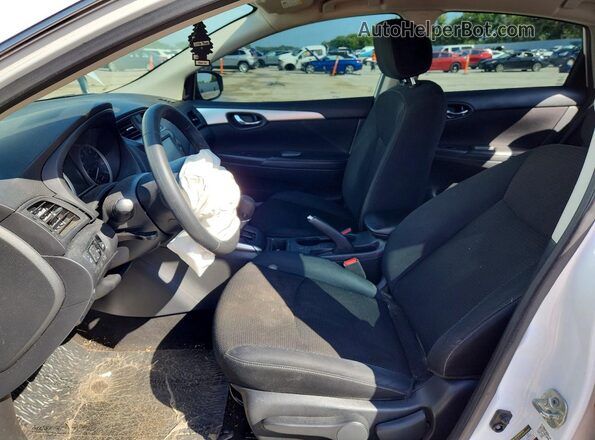 3N1AB7AP8KY290857 2019 NISSAN SENTRA White Widok wnętrza z przodu