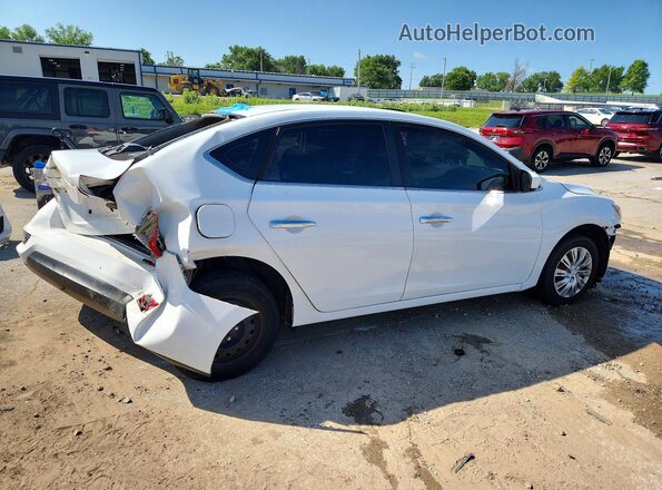 3N1AB7AP8KY290857 2019 NISSAN SENTRA White Tył prawy