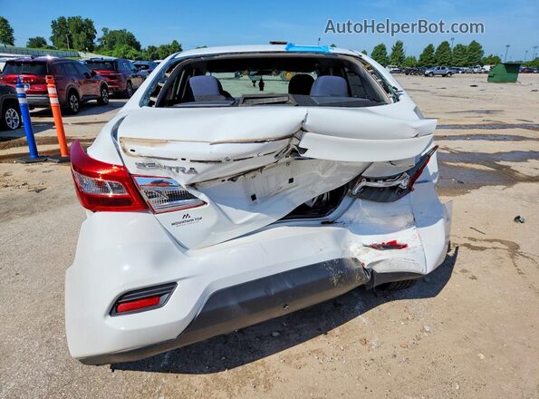 3N1AB7AP8KY290857 2019 NISSAN SENTRA White Widok z tyłu