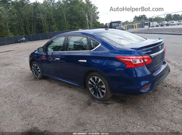 3N1AB7AP8KY298571 2019 NISSAN SENTRA Blue Trasero izquierdo