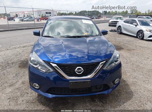 3N1AB7AP8KY298571 2019 NISSAN SENTRA Blue Vista del cuadro de instrumentos