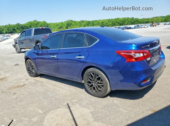 3N1AB7AP8KY302585 2019 NISSAN SENTRA Blue უკანა მარცხენა