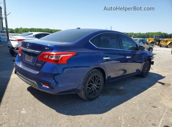 3N1AB7AP8KY302585 2019 NISSAN SENTRA Blue უკანა მარჯვენა