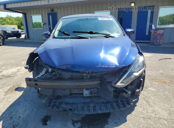 3N1AB7AP8KY302585 2019 NISSAN SENTRA Blue წინა ხედი