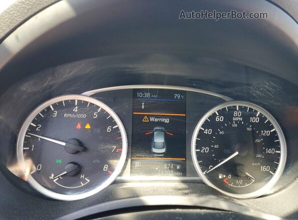 3N1AB7AP8KY302585 2019 NISSAN SENTRA Blue ხელსაწყოთა პანელის ხედი