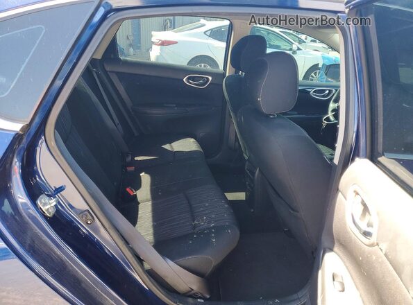3N1AB7AP8KY302585 2019 NISSAN SENTRA Blue უკანა სავარძლების ხედი