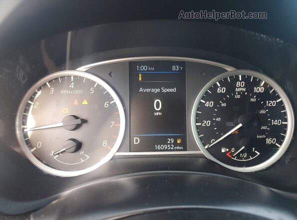 3N1AB7AP8KY303879 2019 NISSAN SENTRA Серый Вид щитка приборов