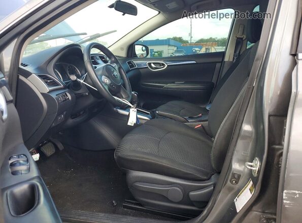 3N1AB7AP8KY303879 2019 NISSAN SENTRA Серый Вид салона спереди