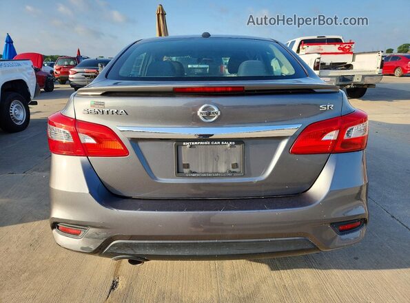 3N1AB7AP8KY304160 2019 NISSAN SENTRA Gray Rear view