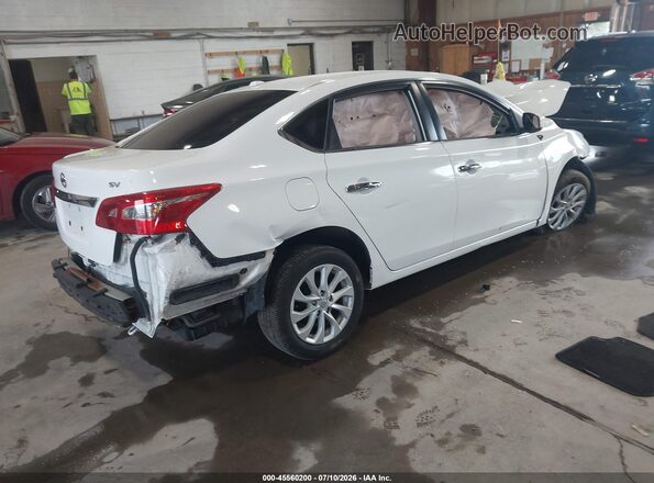 3N1AB7AP8KY305888 2019 NISSAN SENTRA Белый Задняя правая четверть