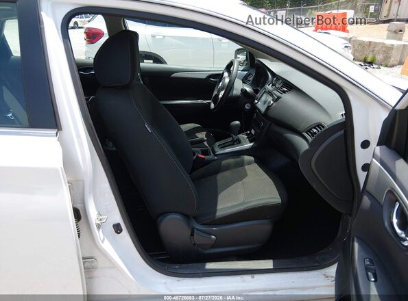 3N1AB7AP8KY318236 2019 NISSAN SENTRA White წინა სალონის ხედი