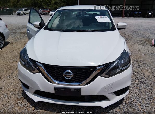 3N1AB7AP8KY318236 2019 NISSAN SENTRA White ხელსაწყოთა პანელის ხედი