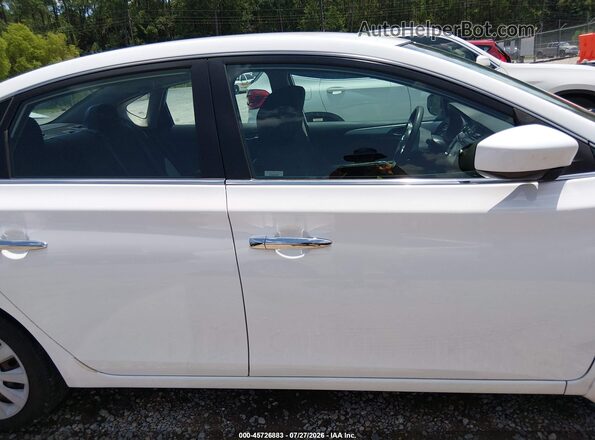 3N1AB7AP8KY318236 2019 NISSAN SENTRA White უკანა სალონის ხედი