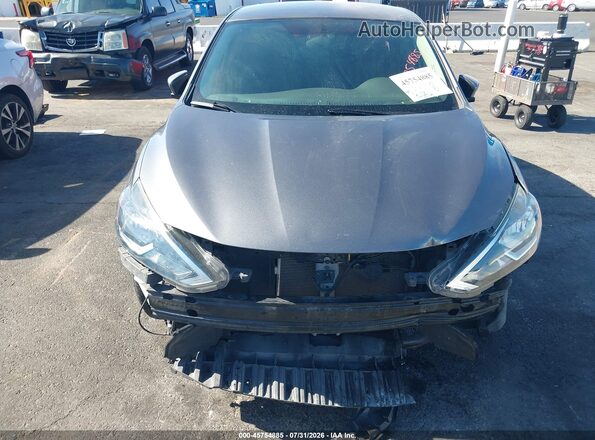 3N1AB7AP8KY326742 2019 NISSAN SENTRA Gray Widok z przodu