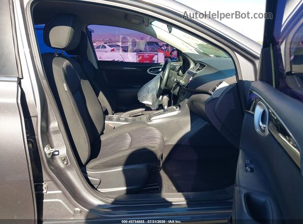 3N1AB7AP8KY326742 2019 NISSAN SENTRA Gray Widok wnętrza z przodu