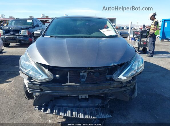 3N1AB7AP8KY326742 2019 NISSAN SENTRA Gray Widok zestawu wskaźników