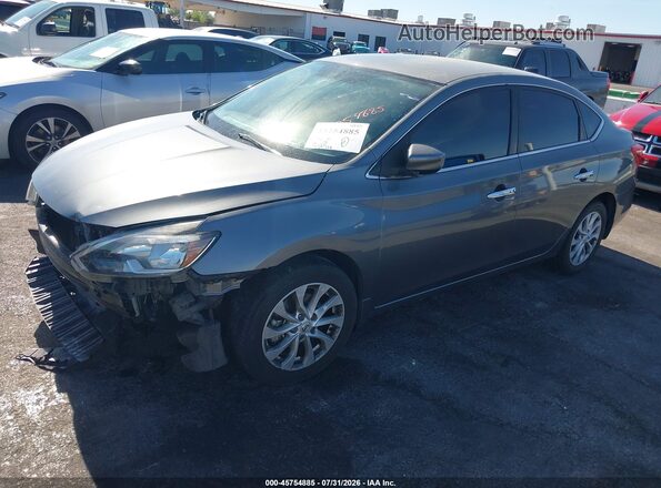3N1AB7AP8KY326742 2019 NISSAN SENTRA Gray 