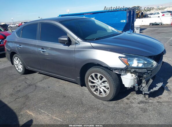 3N1AB7AP8KY326742 2019 NISSAN SENTRA Gray 