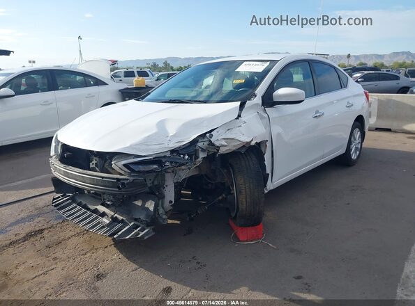 3N1AB7AP8KY335537 2019 NISSAN SENTRA White Vista frontal