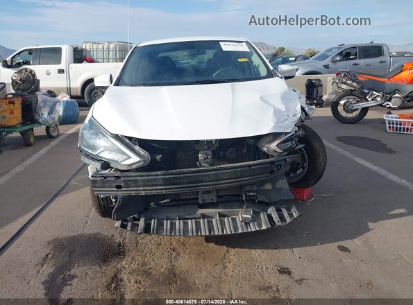 3N1AB7AP8KY335537 2019 NISSAN SENTRA White Vista del cuadro de instrumentos
