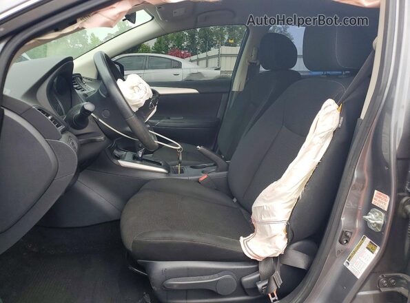 3N1AB7AP8KY338650 2019 NISSAN SENTRA Gray Widok wnętrza z przodu