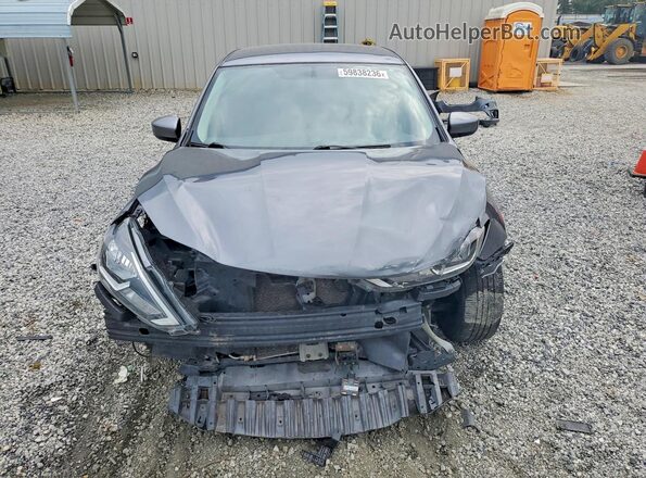 3N1AB7AP8KY338650 2019 NISSAN SENTRA Gray Widok z przodu