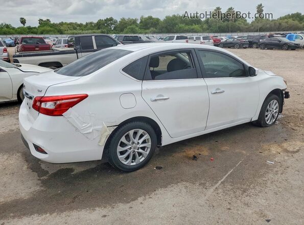 3N1AB7AP8KY341760 2019 NISSAN SENTRA White Trasero derecho