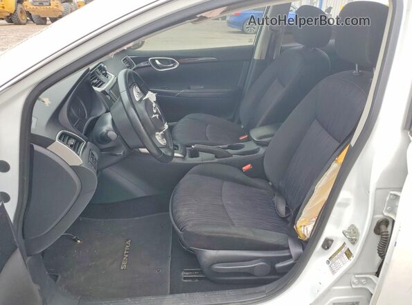 3N1AB7AP8KY341760 2019 NISSAN SENTRA White Vista interior delantera