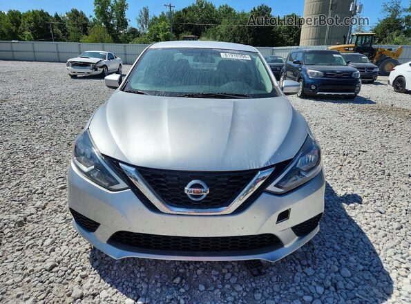 3N1AB7AP8KY368294 2019 NISSAN SENTRA Silver Դիմացի տեսք