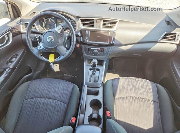 3N1AB7AP8KY368294 2019 NISSAN SENTRA Silver Առջևի վահանակի տեսք