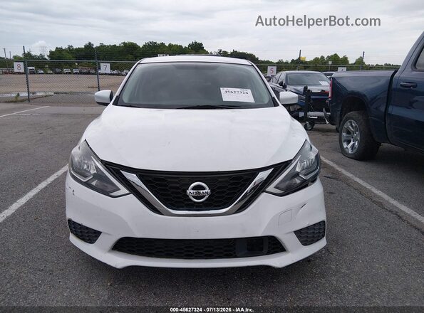 3N1AB7AP8KY424721 2019 NISSAN SENTRA White Սարքավորումների վահանակի տեսք