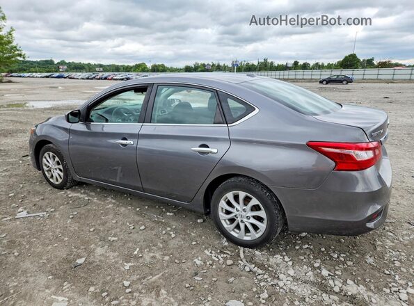 3N1AB7AP8KY429563 2019 NISSAN SENTRA Gray Trasero izquierdo
