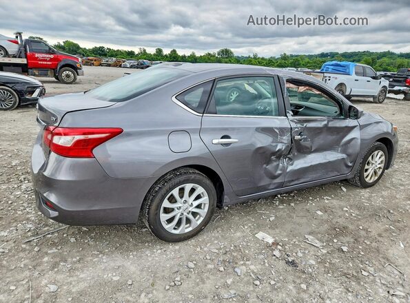 3N1AB7AP8KY429563 2019 NISSAN SENTRA Gray Trasero derecho