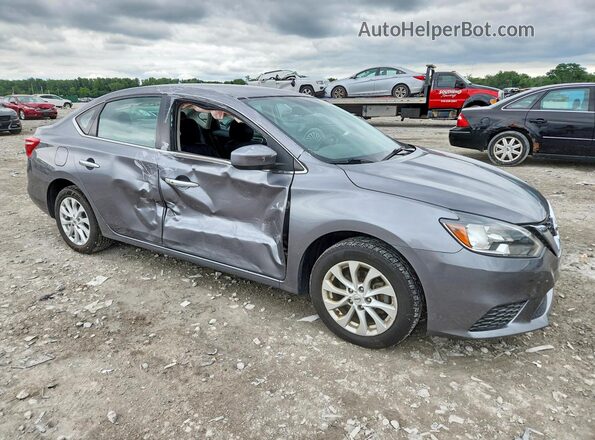 3N1AB7AP8KY429563 2019 NISSAN SENTRA Gray Delantero derecho