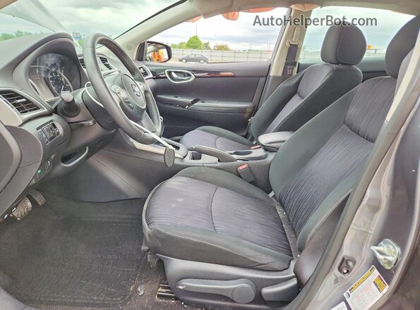 3N1AB7AP8KY429563 2019 NISSAN SENTRA Gray Vista interior delantera