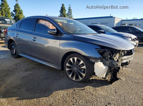 3N1AB7AP8KY429711 2019 NISSAN SENTRA Серый Передняя правая четверть