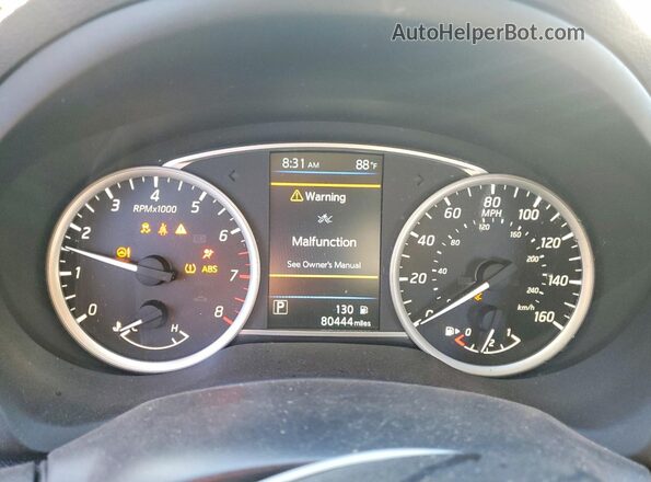 3N1AB7AP8KY429711 2019 NISSAN SENTRA Серый Вид щитка приборов