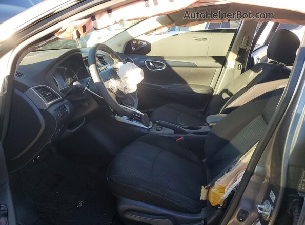 3N1AB7AP8KY429711 2019 NISSAN SENTRA Серый Вид салона спереди