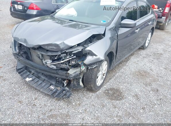 3N1AB7AP8KY440756 2019 NISSAN SENTRA Gray Դիմացի տեսք