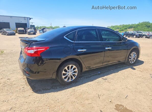 3N1AB7AP8KY441082 2019 NISSAN SENTRA Black Rear right
