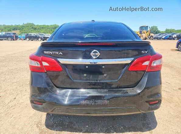 3N1AB7AP8KY441082 2019 NISSAN SENTRA Black Rear view