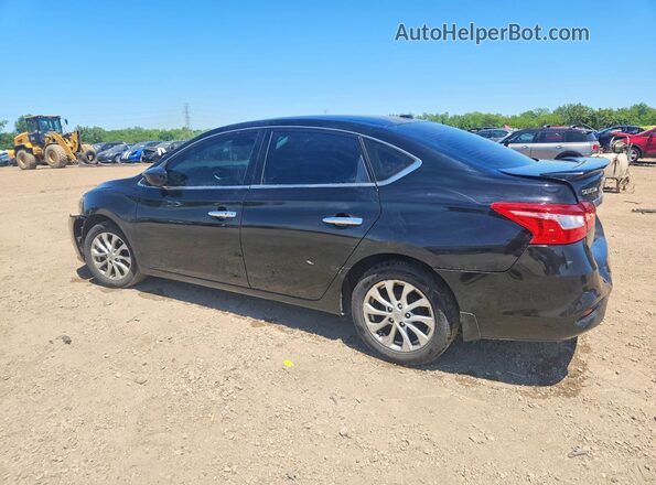 3N1AB7AP8KY441082 2019 NISSAN SENTRA Black Rear left