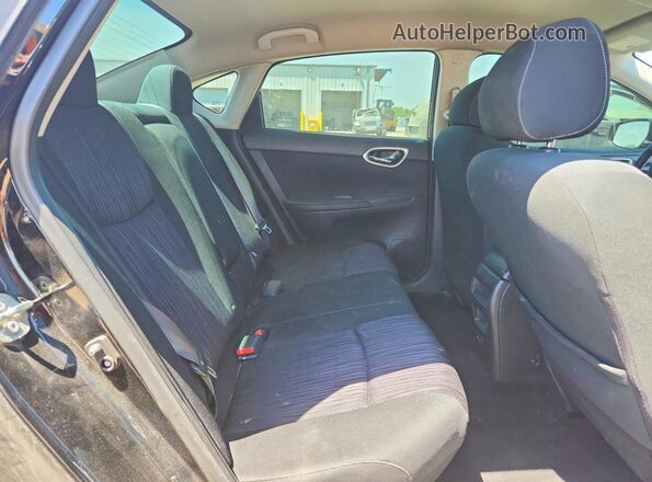 3N1AB7AP8KY441082 2019 NISSAN SENTRA Black Rear seats view