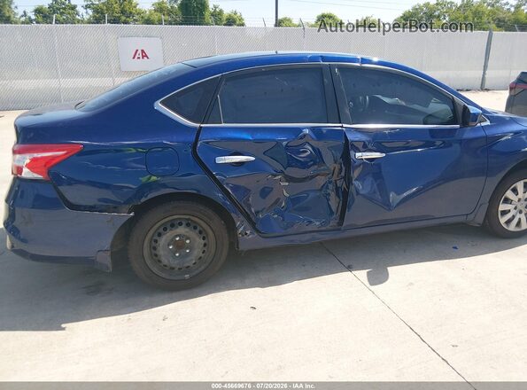 3N1AB7AP8KY443074 2019 NISSAN SENTRA Blue Widok z przodu
