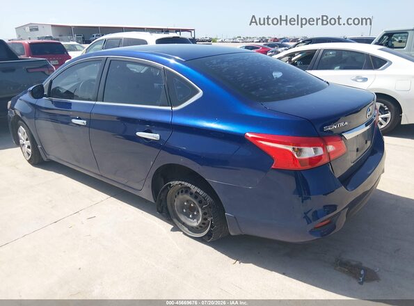 3N1AB7AP8KY443074 2019 NISSAN SENTRA Blue Tył lewy