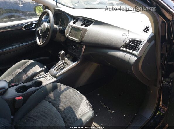 3N1AB7AP8KY451336 2019 NISSAN SENTRA Black წინა სალონის ხედი