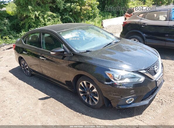3N1AB7AP8KY451336 2019 NISSAN SENTRA Black უკანა სალონის ხედი