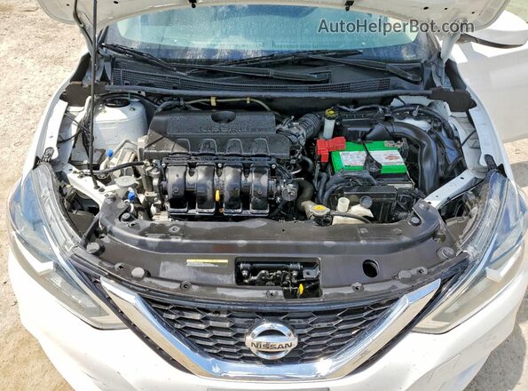 3N1AB7AP8KY454186 2019 NISSAN SENTRA White Սալոնի հետևի տեսք
