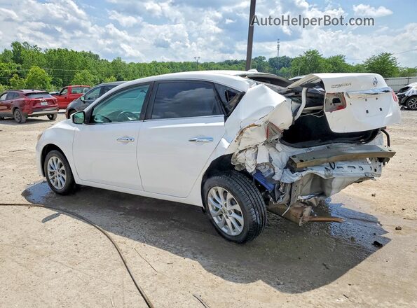3N1AB7AP8KY454186 2019 NISSAN SENTRA White Հետևի ձախ